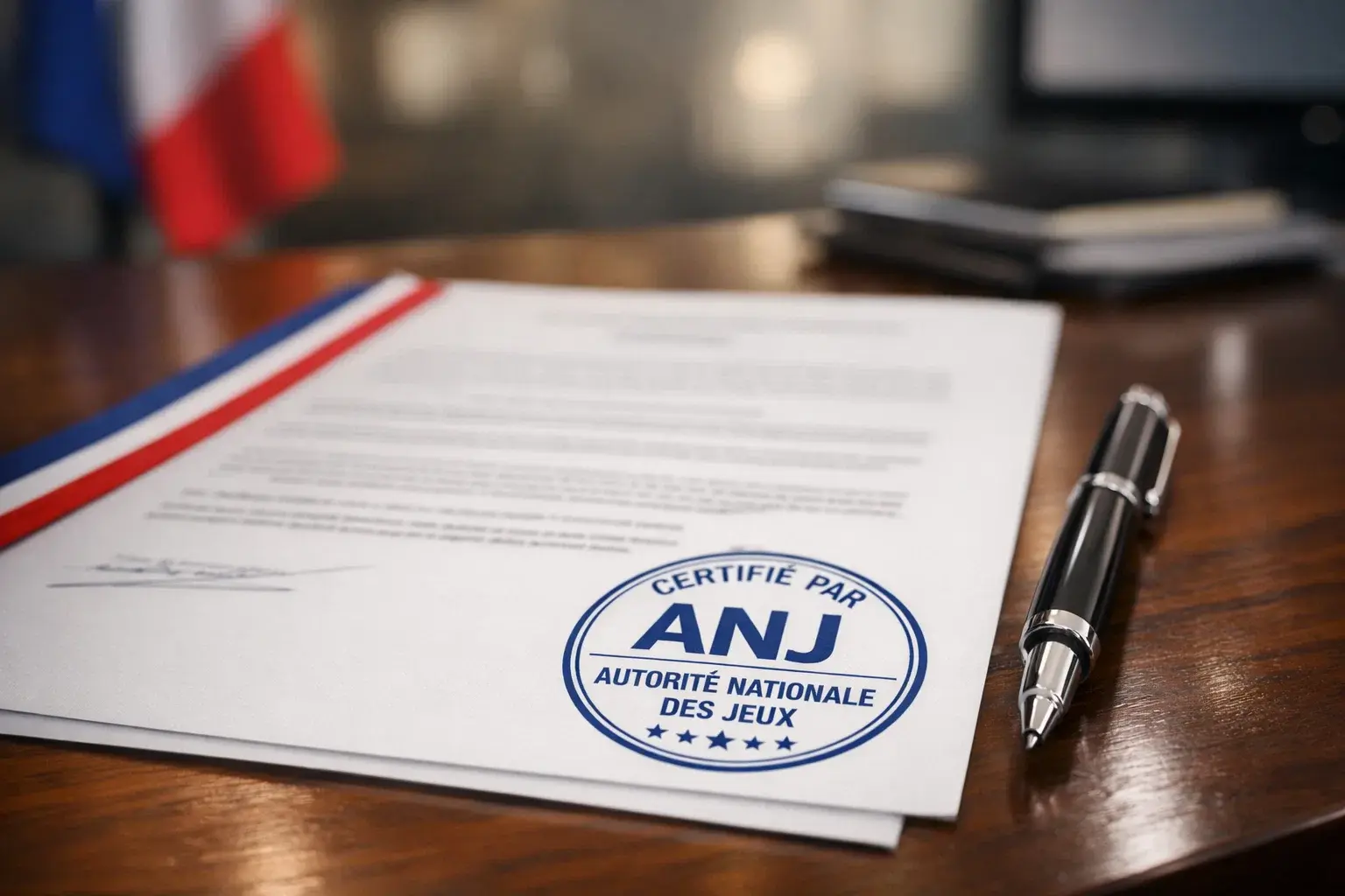 Licence ANJ officielle garantissant la légalité des paris sportifs en France