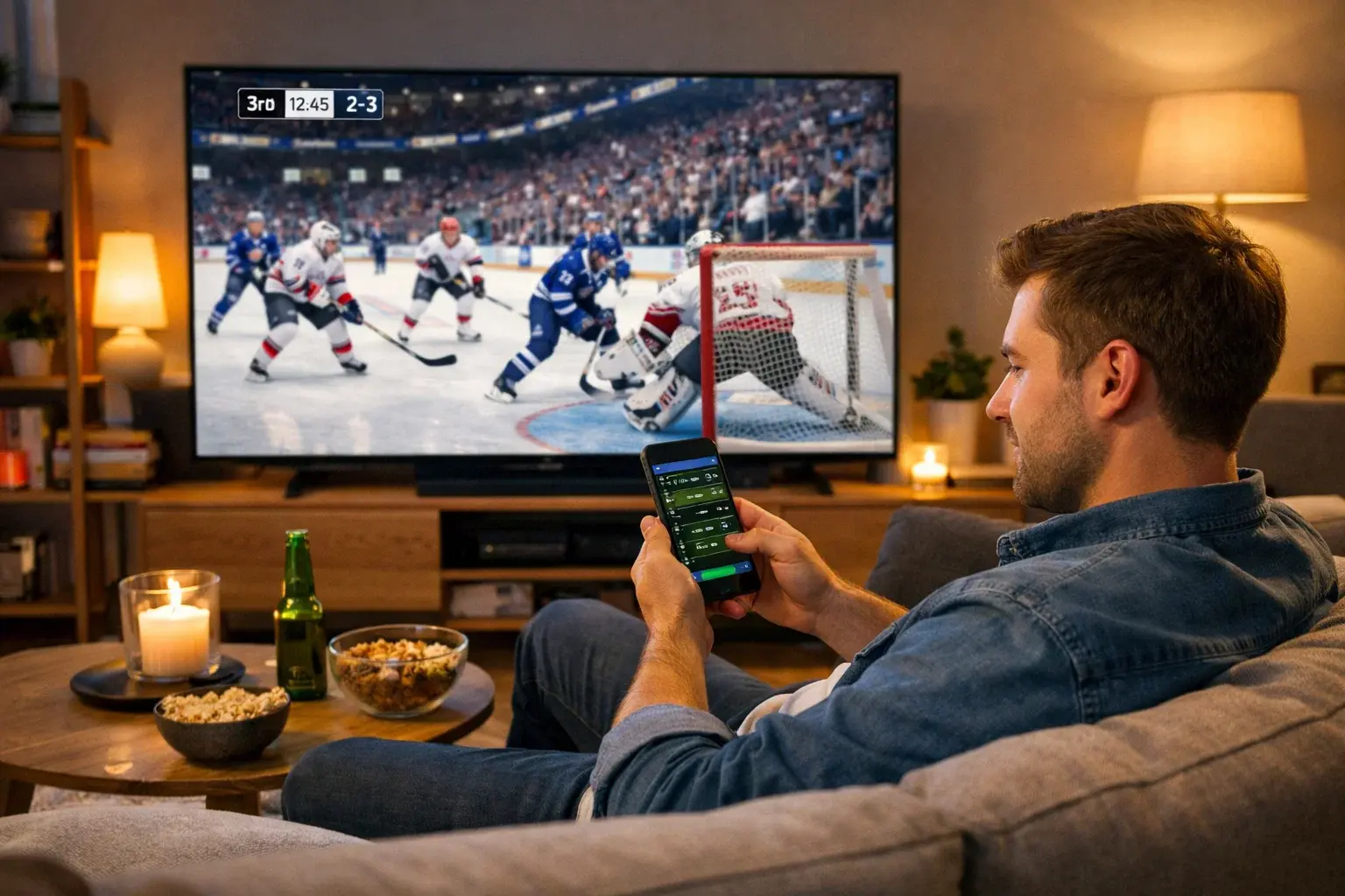 Paris en direct sur le hockey depuis chez soi avec Winamax sur smartphone et TV