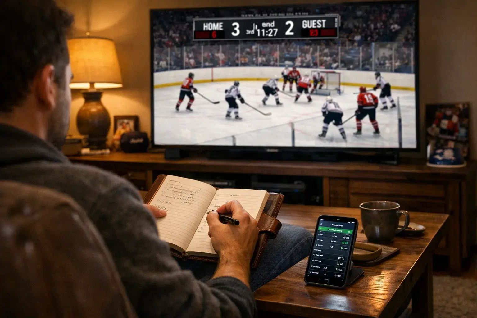 Analyse stratégique des paris sur le hockey avec notes et statistiques